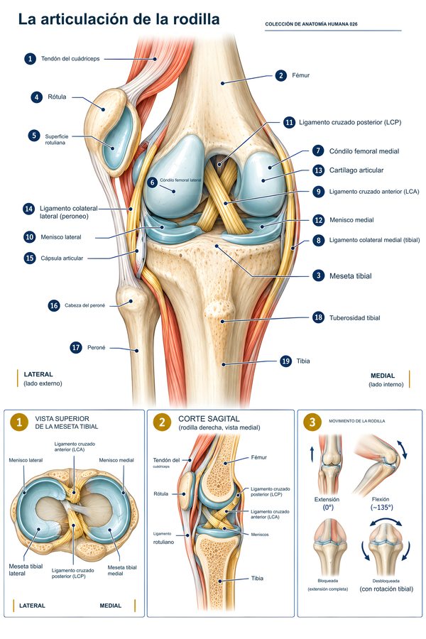La articulación de la rodilla