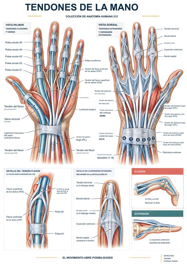 Tendones de la mano