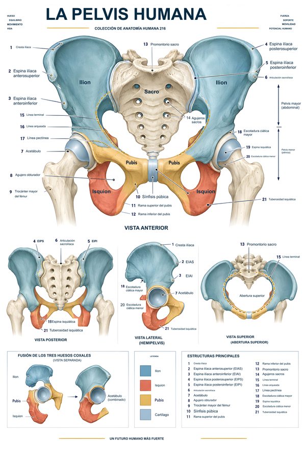 La pelvis humana