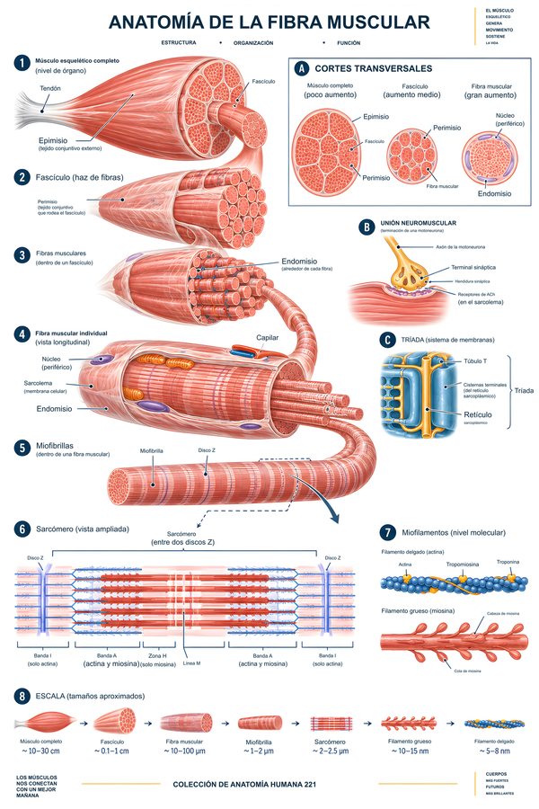 Anatomía de la fibra muscular