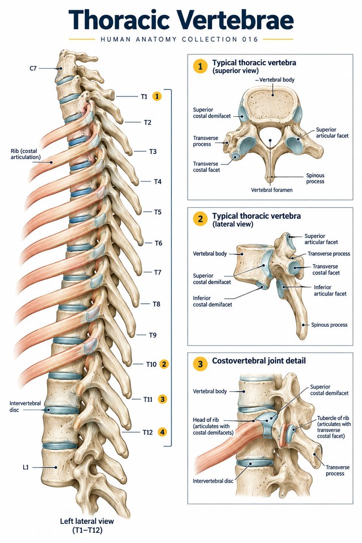 ANATOMY 016 — Thoracic Vertebrae