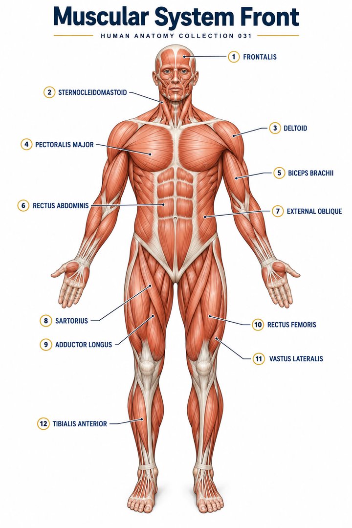 Muscular System Front