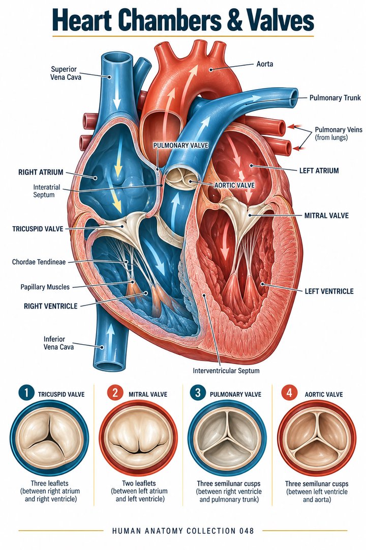 Heart Chambers & Valves