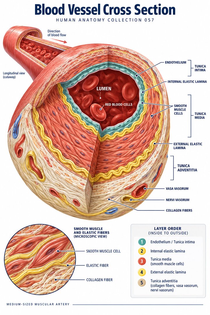 ANATOMY 057 — Blood Vessel Cross Section