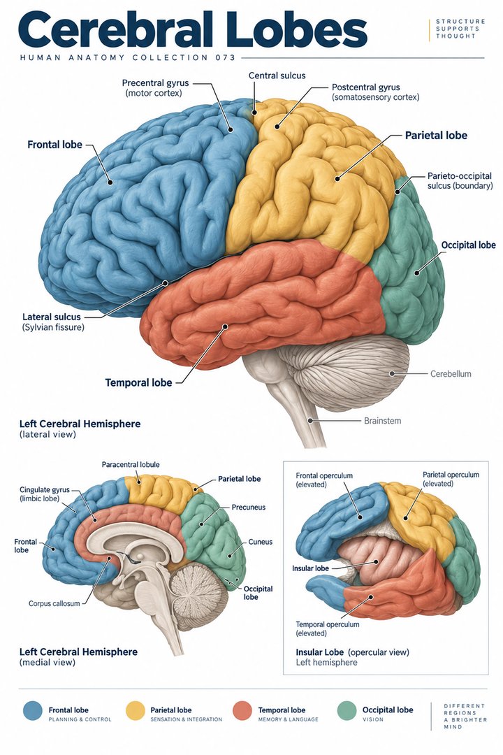 Cerebral Lobes