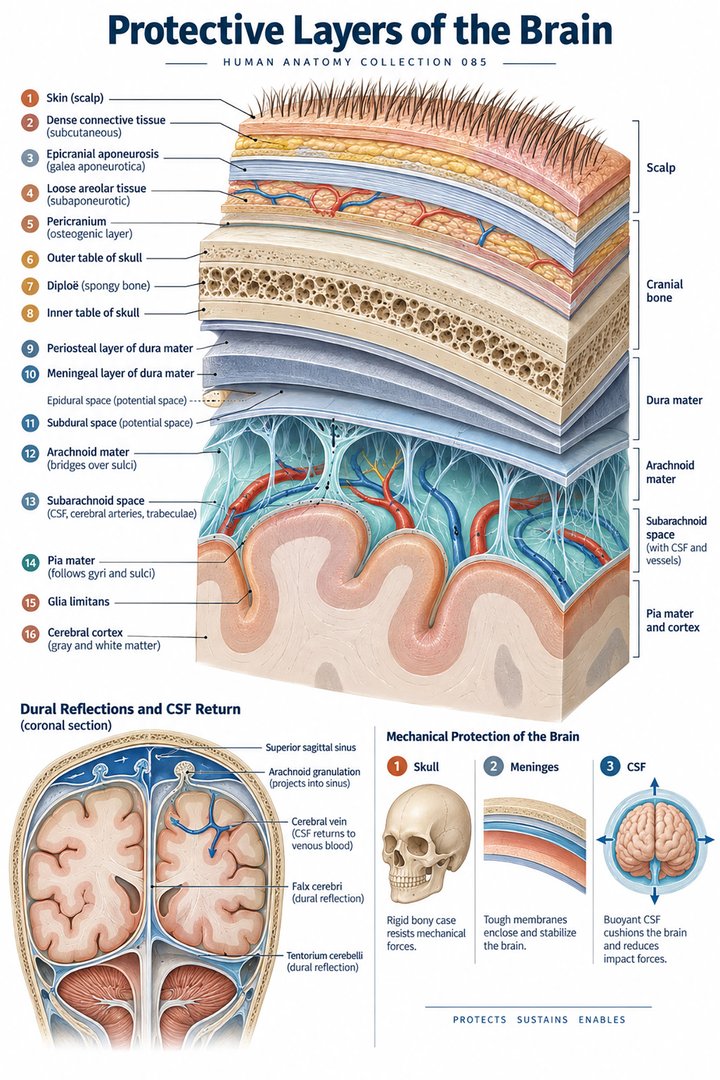 ANATOMY 085 — Protective Layers of the Brain