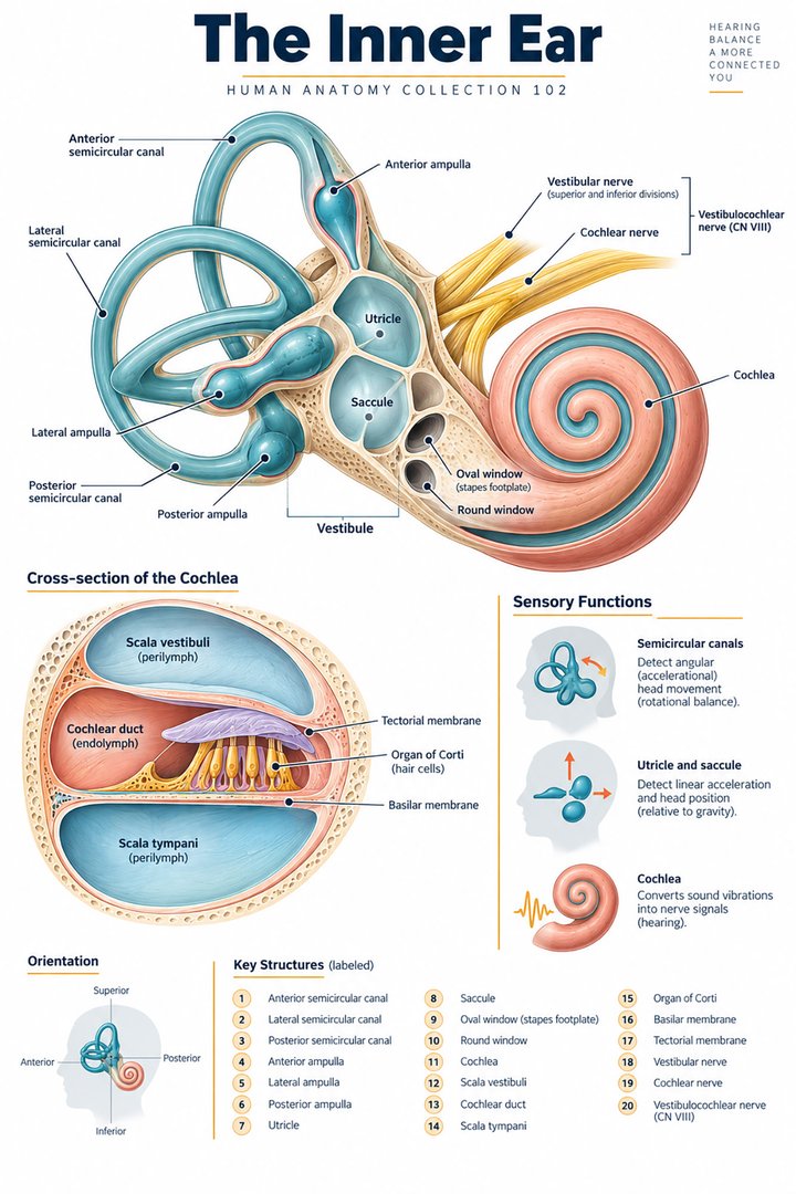 ANATOMY 102 — The Inner Ear