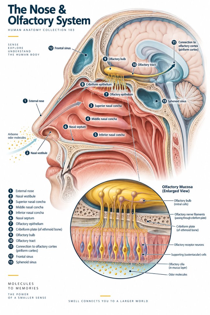 ANATOMY 103 — The Nose & Olfactory System