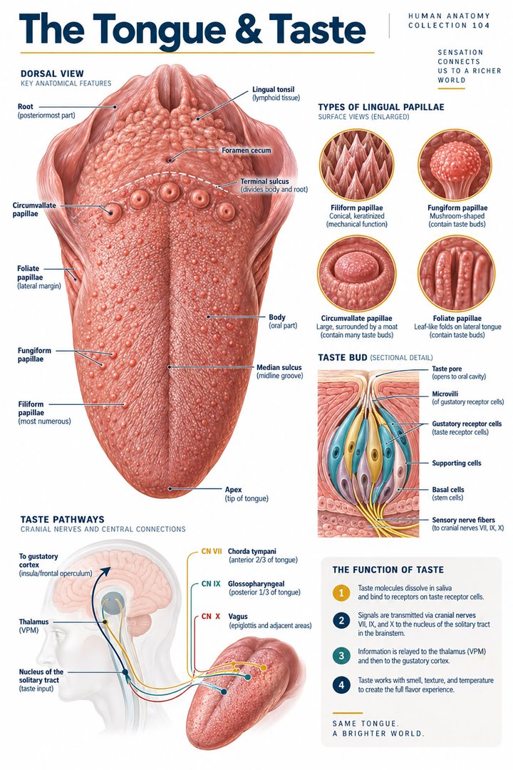 ANATOMY 104 — The Tongue & Taste