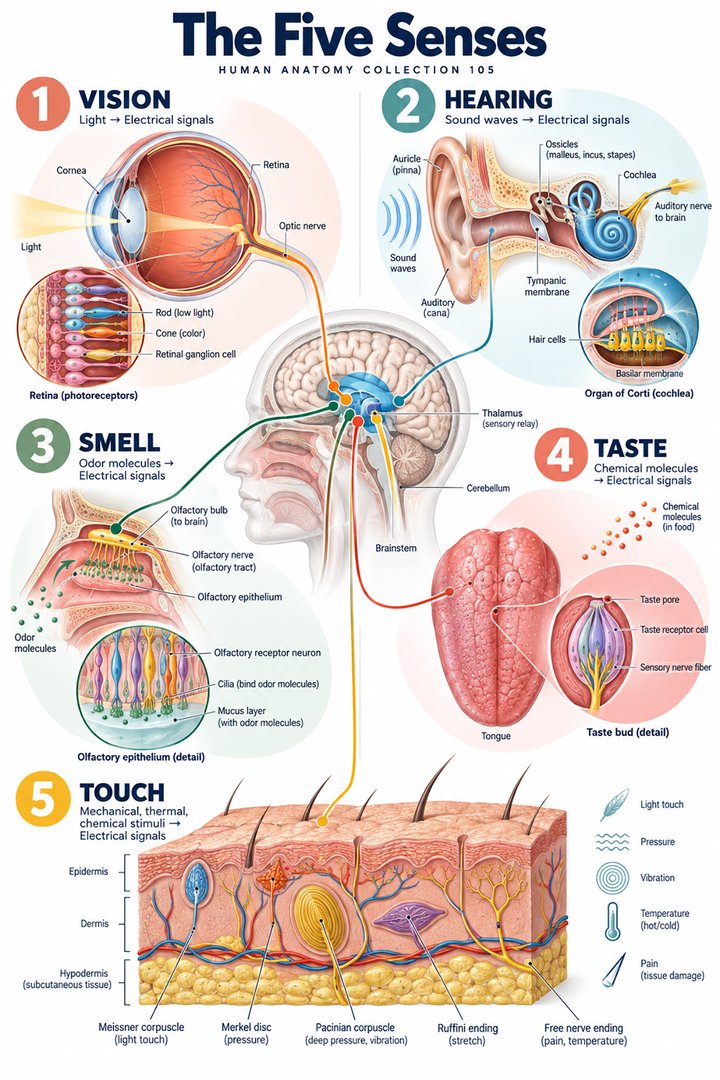 ANATOMY 105 — The Five Senses