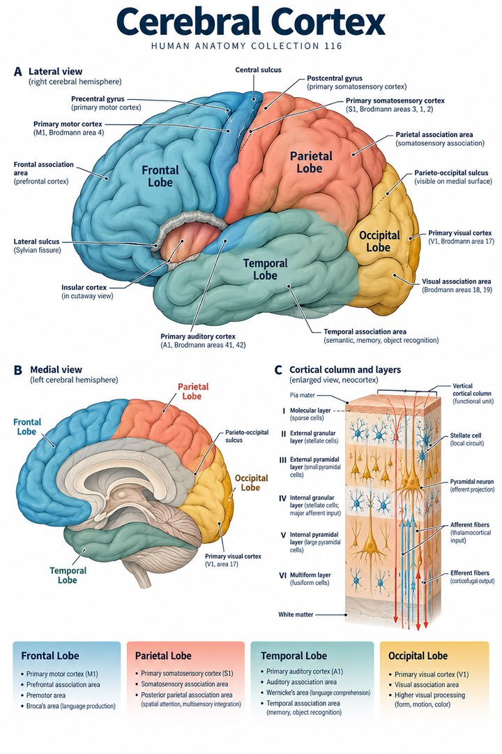 ANATOMY 116 — Cerebral Cortex