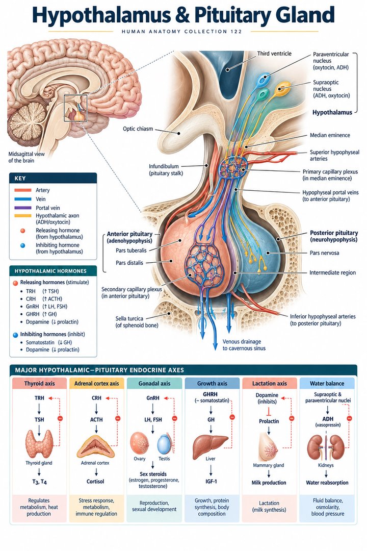 ANATOMY 122 — Hypothalamus & Pituitary Gland