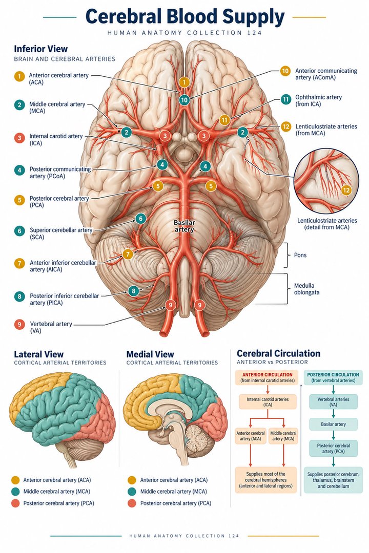 ANATOMY 124 — Cerebral Blood Supply