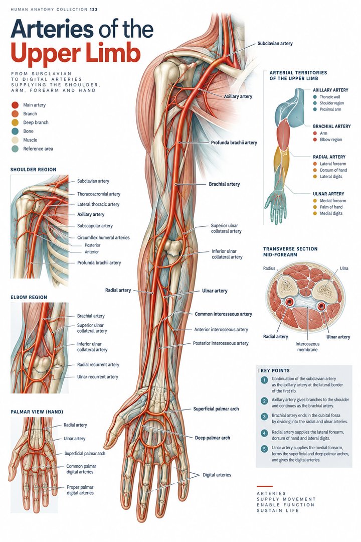 ANATOMY 133 — Arteries of the Upper Limb