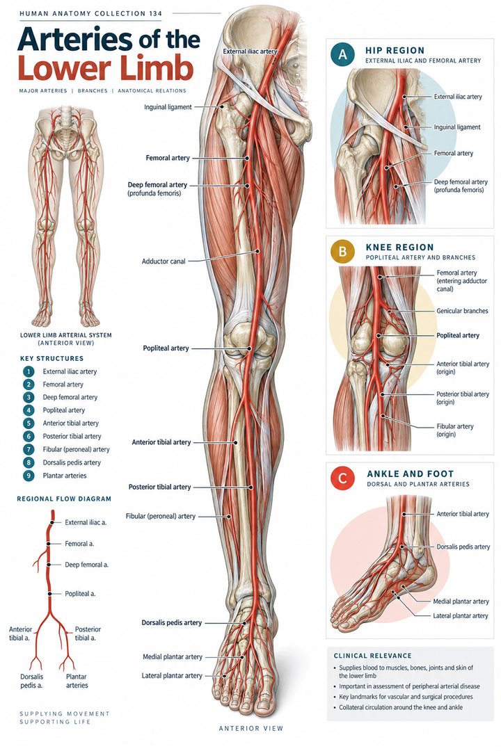 ANATOMY 134 — Arteries of the Lower Limb