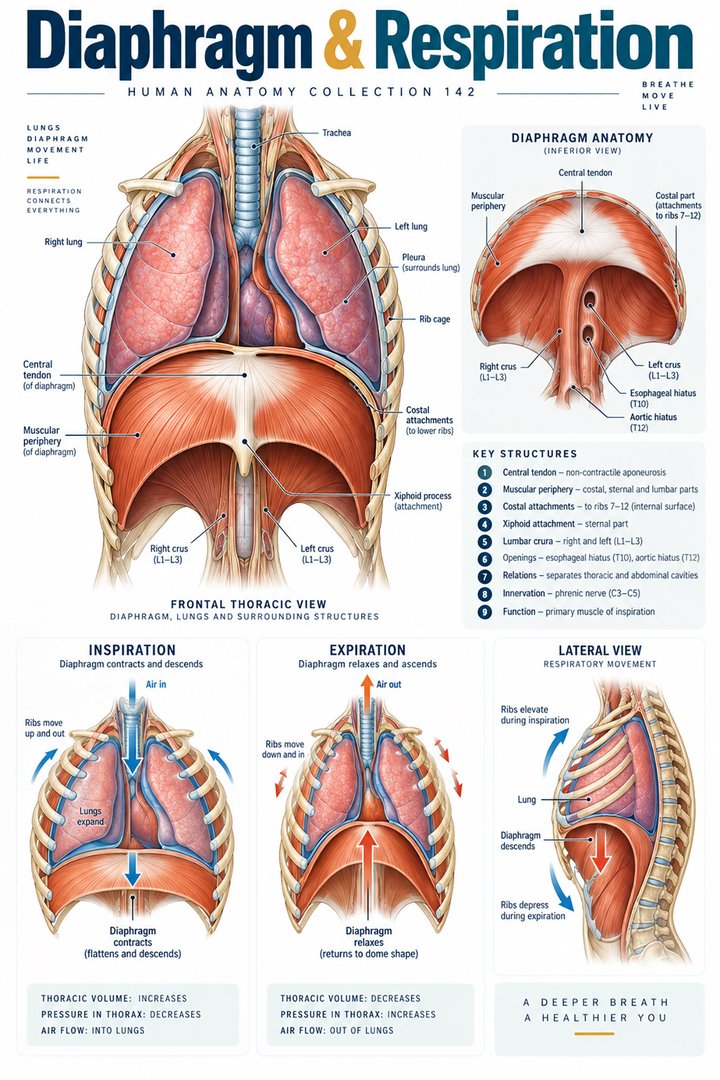 ANATOMY 142 — Diaphragm & Respiration