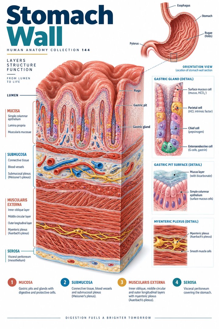ANATOMY 144 — Stomach Wall