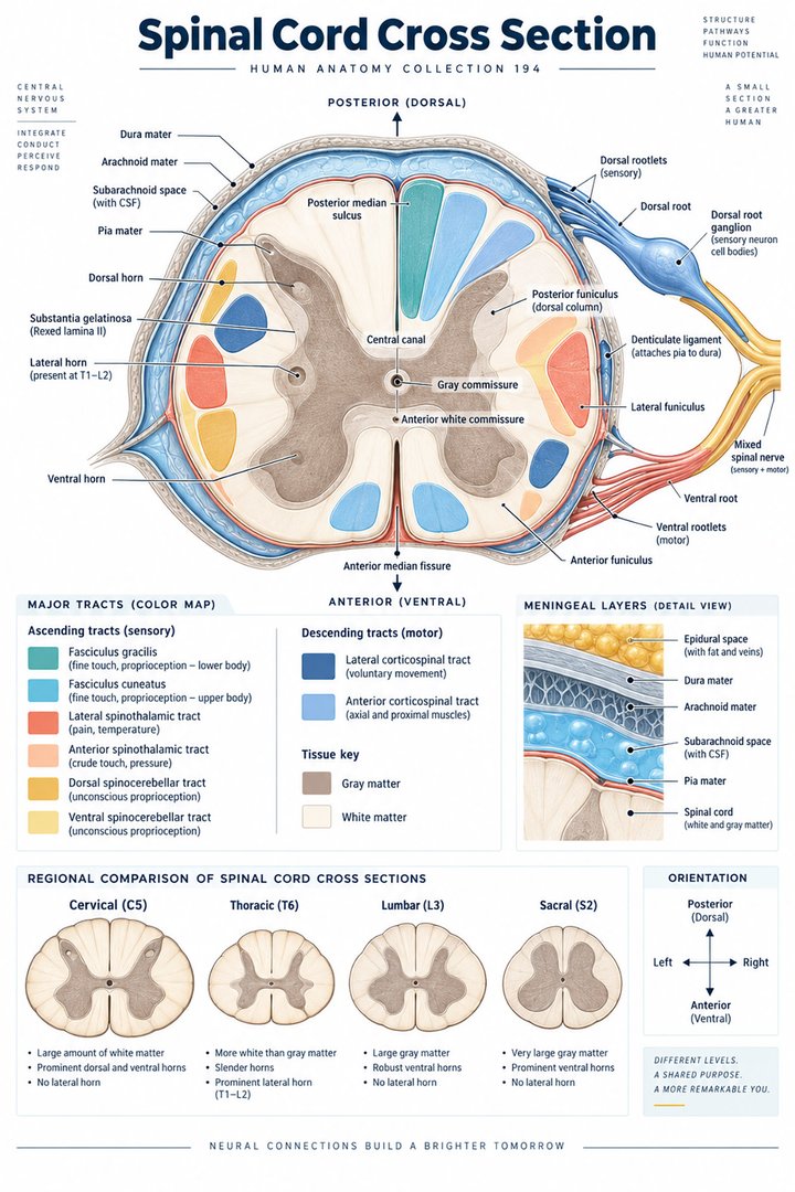 ANATOMY 194 — Spinal Cord Cross Section