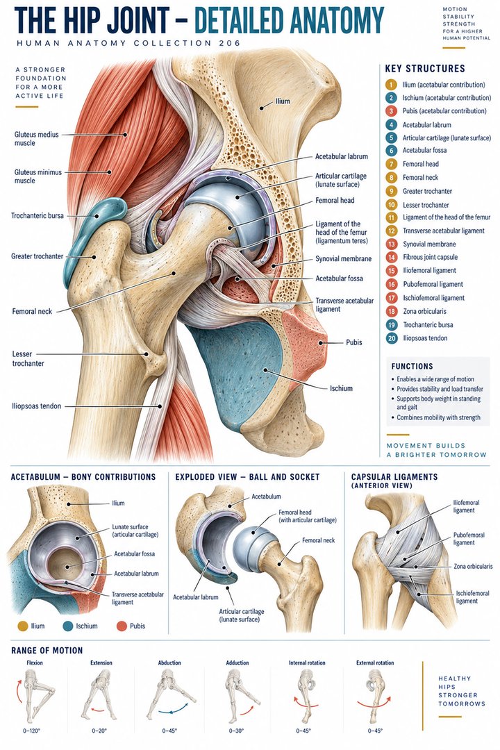 ANATOMY 206 — The Hip Joint Detailed Anatomy