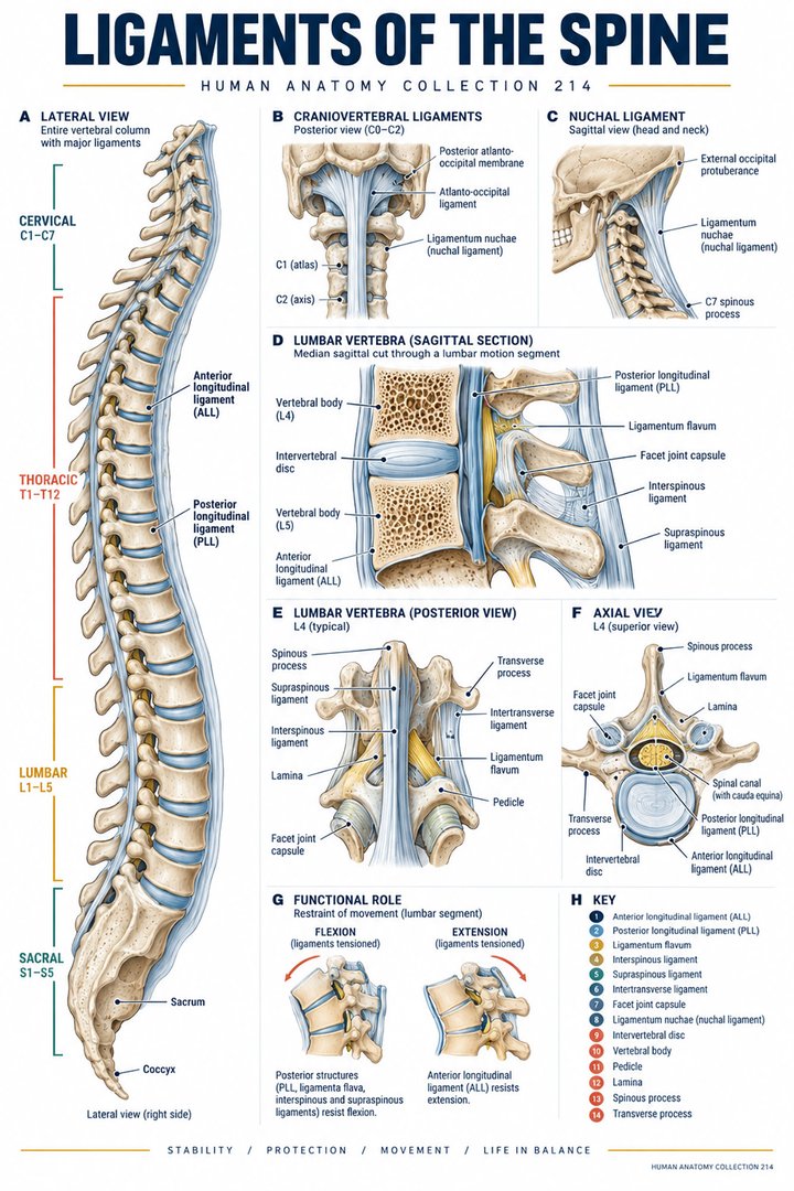 ANATOMY 214 — Ligaments of the Spine