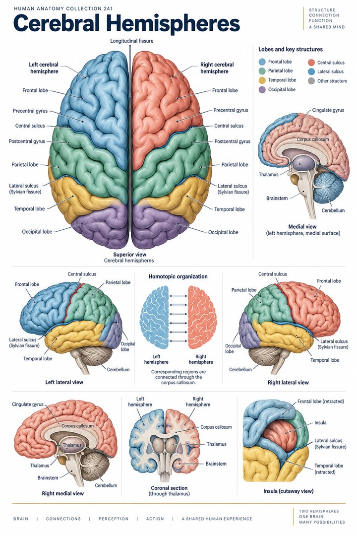ANATOMY 241 — Cerebral Hemispheres