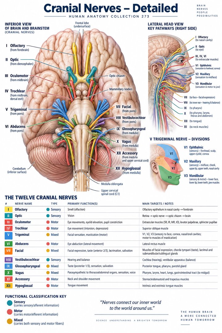 ANATOMY 273 — Cranial Nerves Detailed