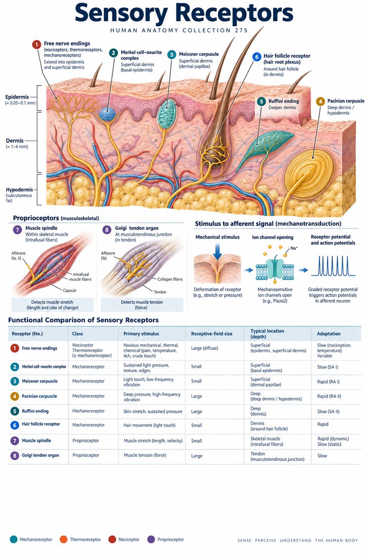 ANATOMY 275 — Sensory Receptors