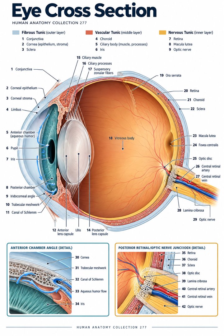 ANATOMY 277 — Eye Cross Section